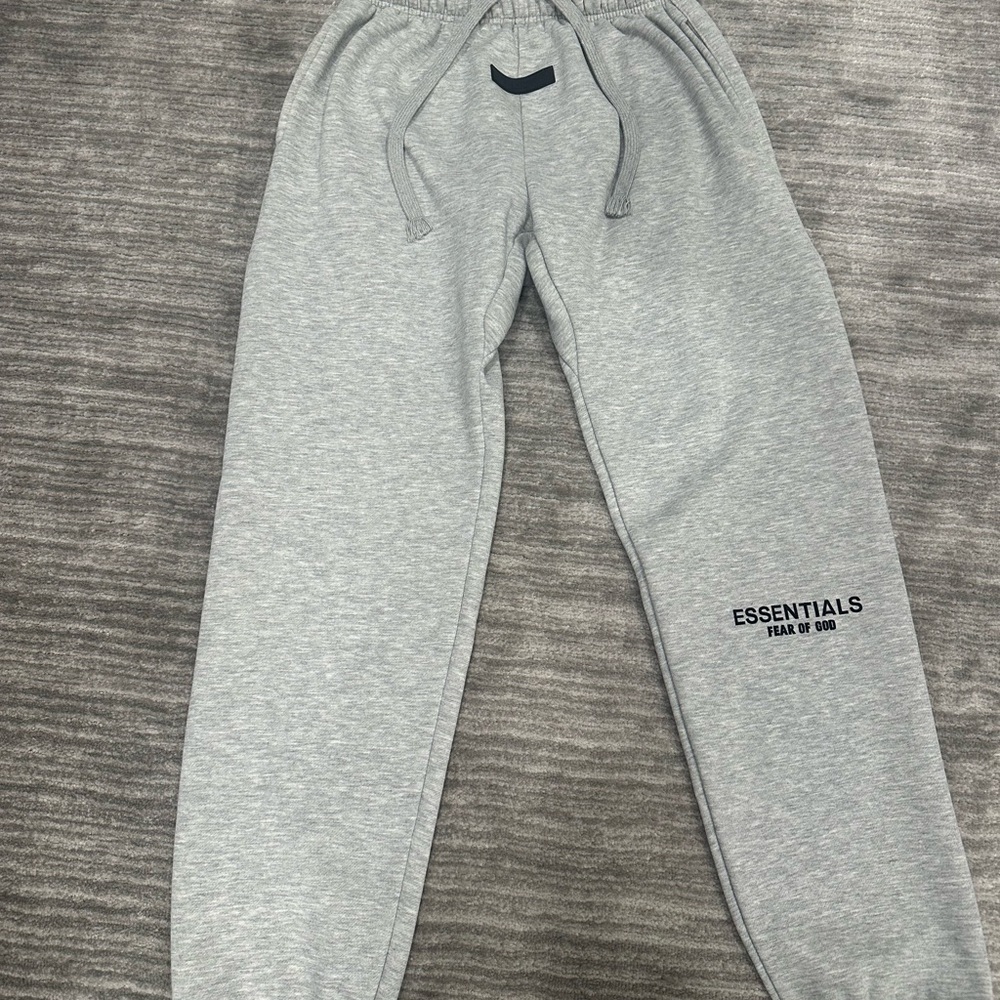 Fear of God Essentials Light Gray Joggers